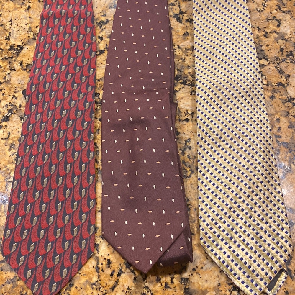 Armani and Faconnable ties x 3